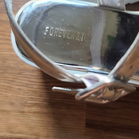 SOLD Forever 21 platform holographic sandals - Picture 6 of 7